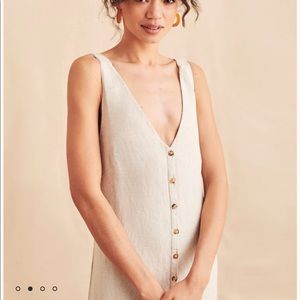 Faherty NWT Big Sur Linen Maxi Dress - S